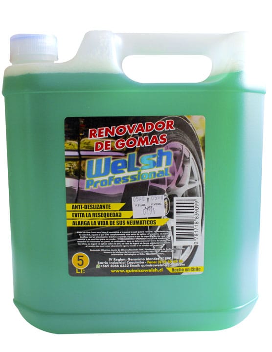 RENOVADOR DE GOMA 5L WELSH <br> COD: S0132
