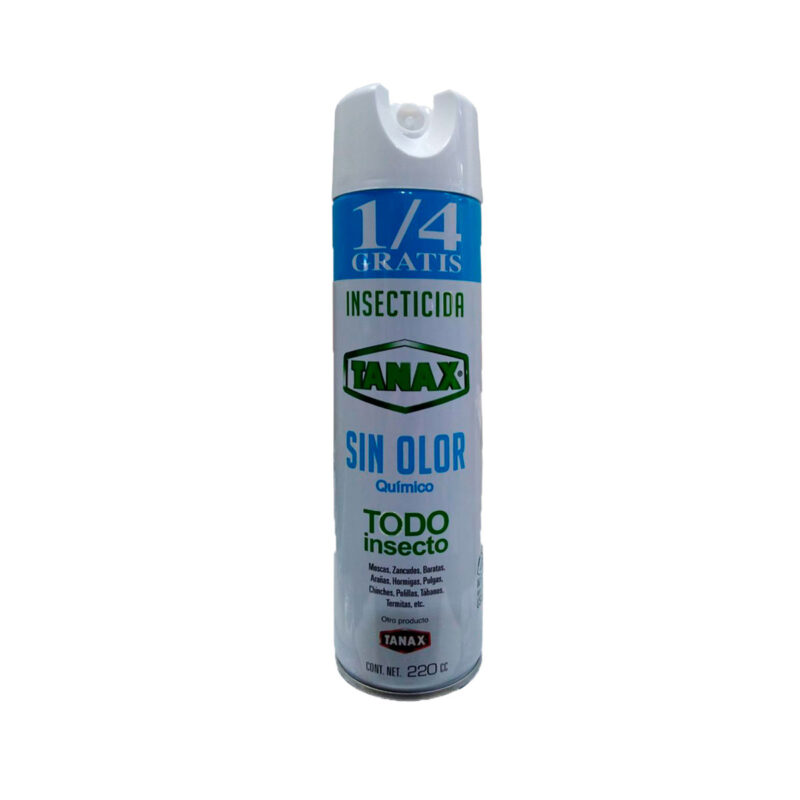 TANAX SIN OLOR TODO INSECTO MOSCAS, ZANCUDOS, POLILLAS/<br> MATA ARAÑAS, HORMIGAS Y BARATAS<br> COD: S0104
