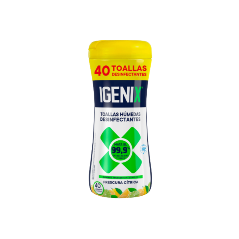 TOALLA DESINFECTANTE IGENIX, 40U<br>COD: S0096