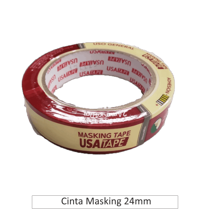 CINTA MASKING TAPE, 24MM X 40M<br>COD:S0460