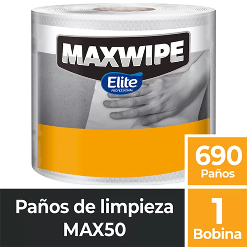 MAXWIPE ELITE ROLLO 690 PAÑOS<br>COD: S0328
