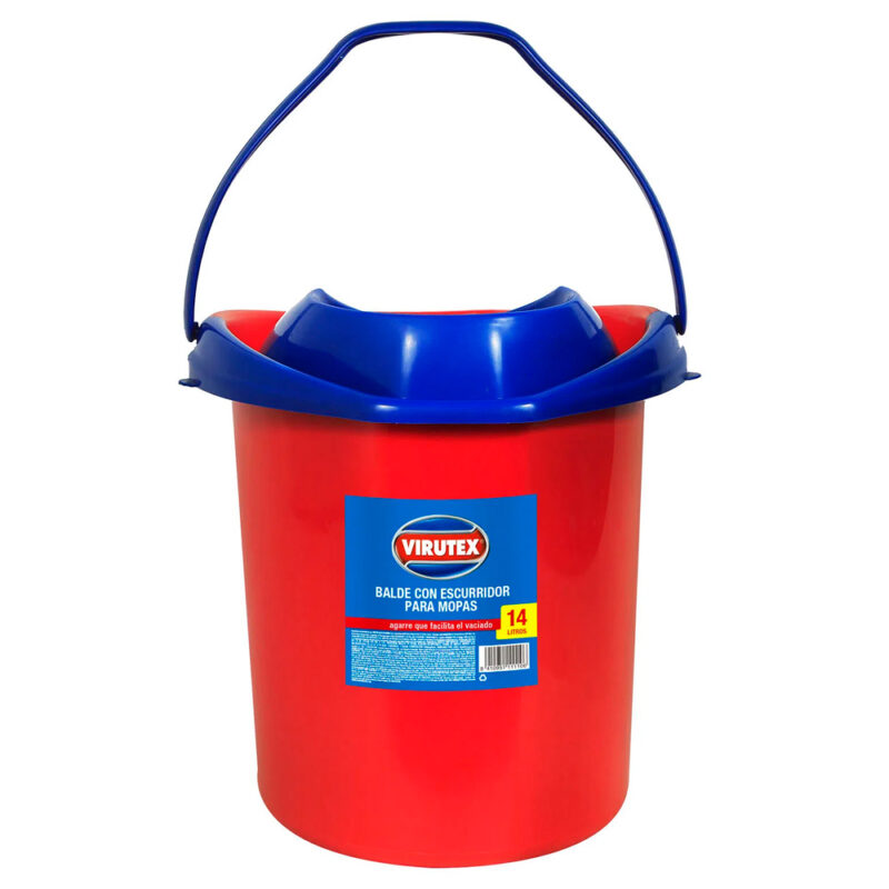 BALDE ESTRUJADOR VIRUTEX, 14L<br> COD: S0111